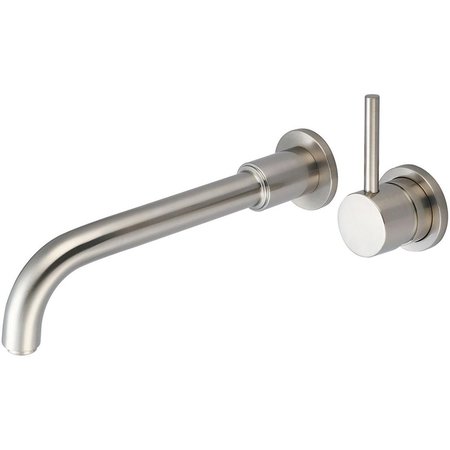 TEMPLETON Single Handle Lavatory Wall Mount Vessel Filler - Brushed Nickel TE2635655